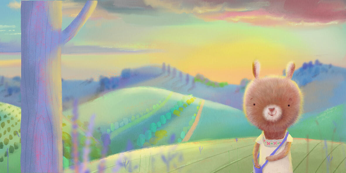 Interior illustration from The Valley of Sleeping Dinosaurs by Alejandra Ancheita, illustrated by Margarita Sada